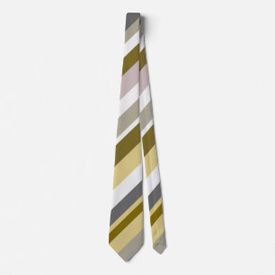 Lantliga brunt-, beige- och gråttrandar slips
