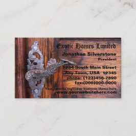 Lantliga dörrvisitkortar visitkort