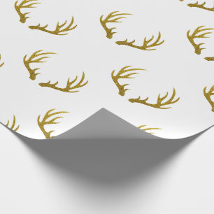 Lantliga för glitterhjort för elegant & för Fau Presentpapper
