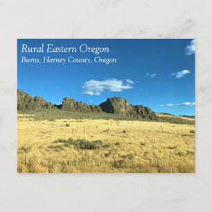 Lantliga Harney County, Burns, Oregon Vykort