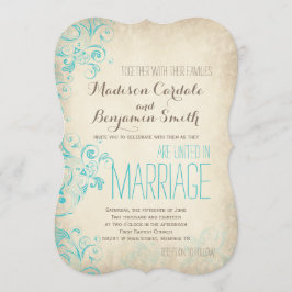 Lantliga inbjudningar för bröllop för