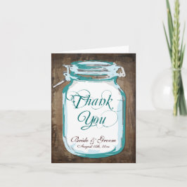 Lantliga kort för tack för bröllop för
