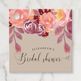 lantliga peonior elegant skrivstil bröllopsdusch gåvor etiketter