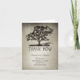 lantliga strängljus träd tack-kort tack kort