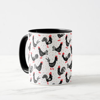 Lantliga tuppar mugg
