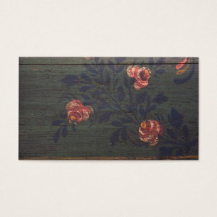 Lantliga vintageblommor visitkort