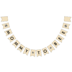 Lantliga vintagemammor till bibaby shower vimplar