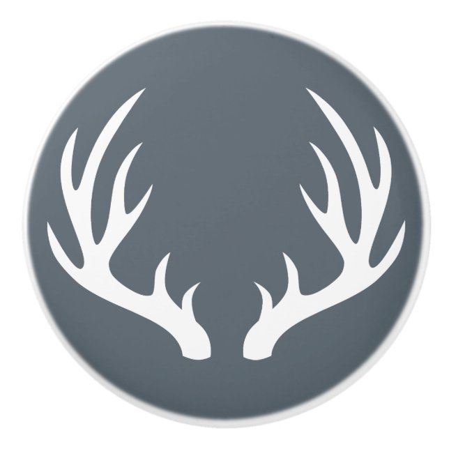 Lantliga vithjorthorn på kronhjort knopp (Framsidan)