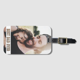 Lantligt bäst beställnings- foto för pappa bagagebricka