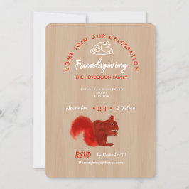 Lantligt Friendsgiving tacksamt firande Inbjudningar