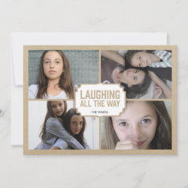 Lantligt kort för foto för vitramhelgdag