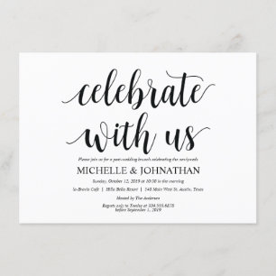 Lantligt kort för Posta-bröllop frunchinbjudan