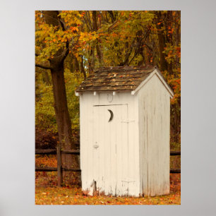 Lantligt - Outhouse - när naturappeller Poster