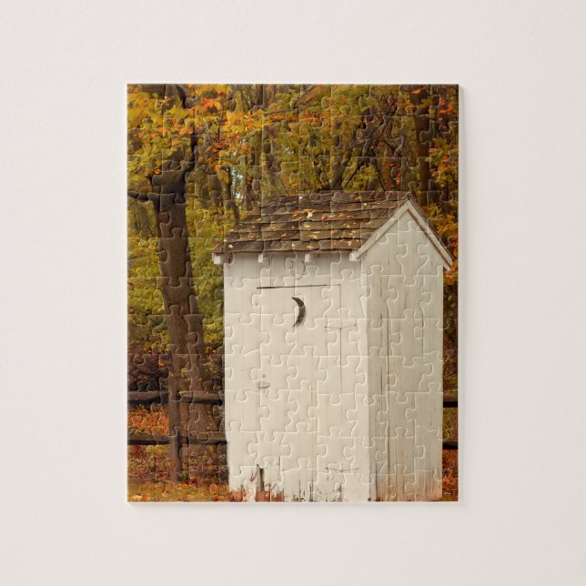 Lantligt - Outhouse - när naturappeller Pussel (Vertikal)