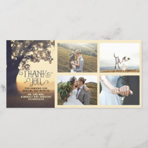 Lantligt tack för bröllop för träddrömsommar