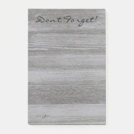 Lantligt trä postar det noterar post-it block