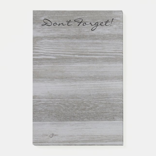 Lantligt trä postar det noterar post-it block (Framsida)