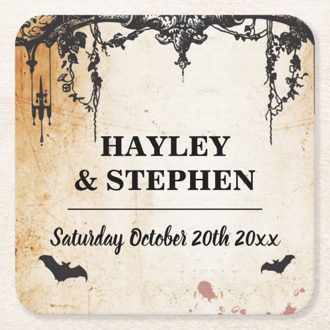 Lantligt underläggställe Matts som gifta sig den Underlägg Papper Kvadrat (Framsidan)