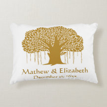 Lantligt utomhus- bröllop för Banyanträd