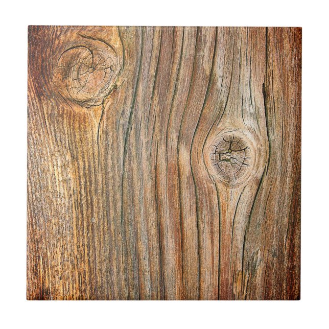 Lantligt vintageträ kakelplatta (Framsidan)