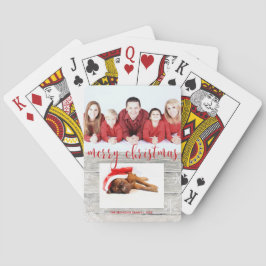 Lantligt Wood god julfoto - kortdäck Spel Kort