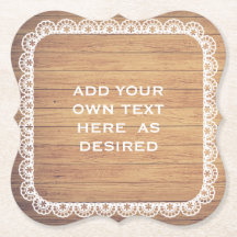 Lantligt Wood snörebröllop