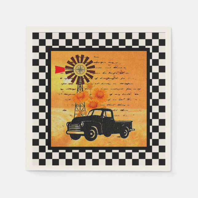 Lantliv servetter (Framsidan)