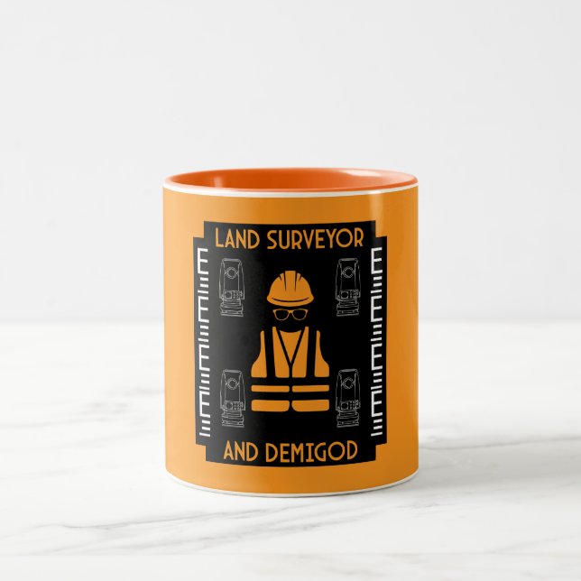 lantmätare Två-Tonad mugg (Center)