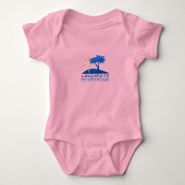 Lanzarote info baby t t-shirt (Framsida)