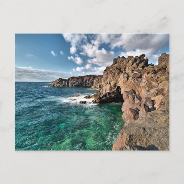 Lanzarote Kusten Kanarieöarna Vykort (Framsida)