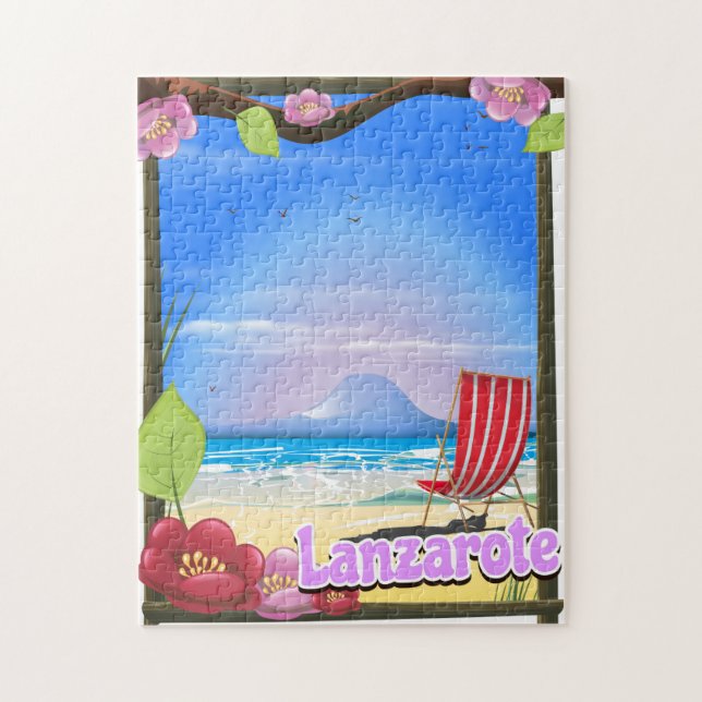 Lanzarote Resemapposten Pussel (Vertikal)