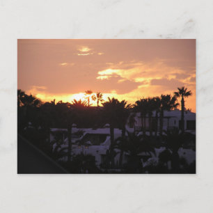 Lanzarote Sunset-vykort Vykort