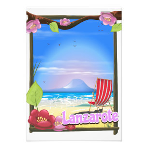 Lanzarote Travel-affisch Fototryck