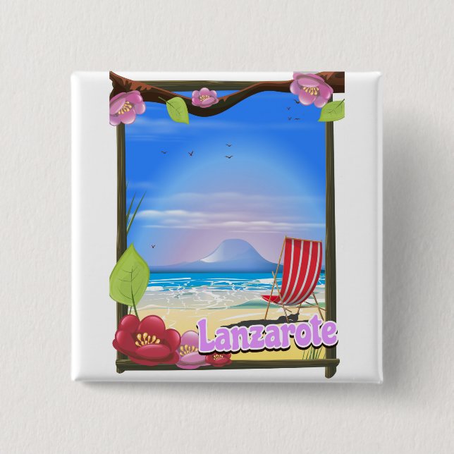 Lanzarote Travel-affisch Knapp (Framsida)