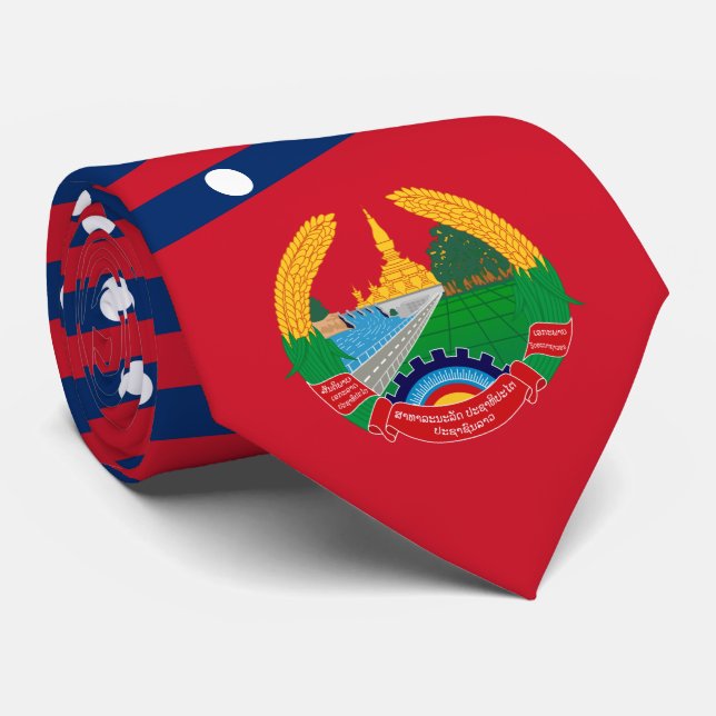Lao Flagga & Emblem, Flagga Laos Slips (Rullad)