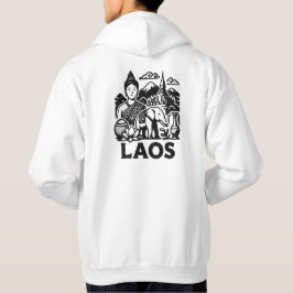lao kulturellt hoodie