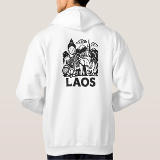 lao kulturellt hoodie