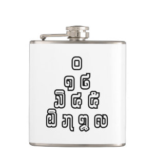 Lao/Laos Numbers Pyramid Laotian Language Script Fickplunta