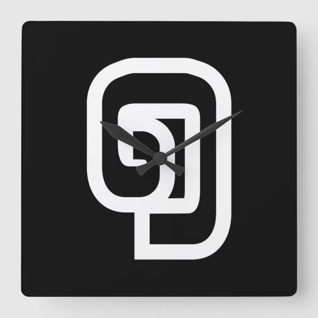 Lao/Laos nummer ett / 1 / ໑ (Nung/Nueng) Laotian Fyrkantig Klocka (Framsida)