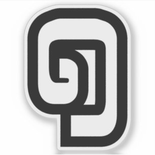 Lao/Laos nummer ett / 1 / ໑ (Nung/Nueng) Laotian Klistermärken