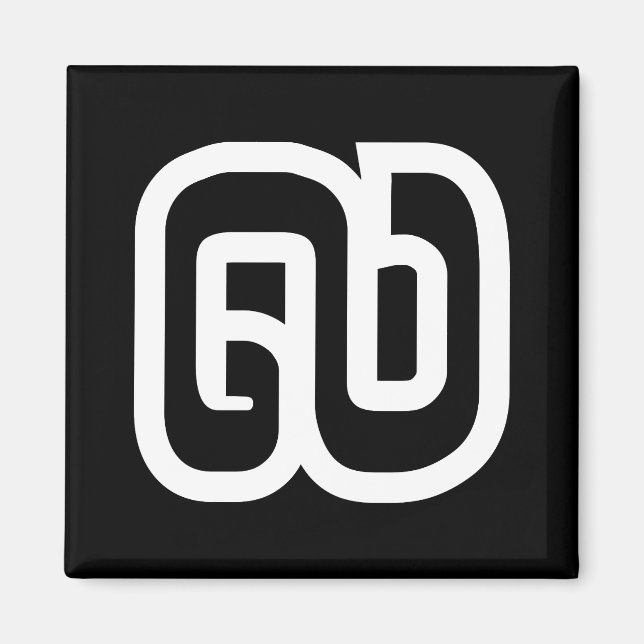 Lao/Laos nummer nio / 9 / ໙ (Kao/Gao) laotier Magnet (Framsidan)