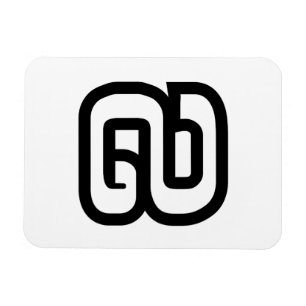 Lao/Laos nummer nio / 9 / ໙ (Kao/Gao) laotier Magnet