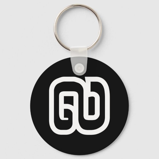 Lao/Laos nummer nio / 9 / ໙ (Kao/Gao) laotier Nyckelring (Framsida)