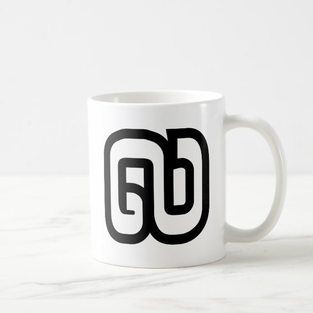 Lao / Laos Nummer Nio / 9 / ໙ (Kao/Gao) Laotiska Kaffemugg (Höger)