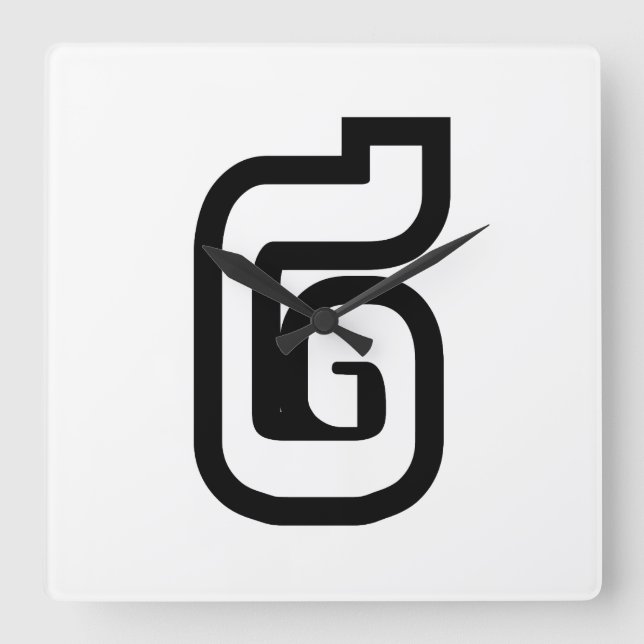 Lao/Laos nummer två / 2 / ໒ (Sång) laotier Fyrkantig Klocka (Framsida)