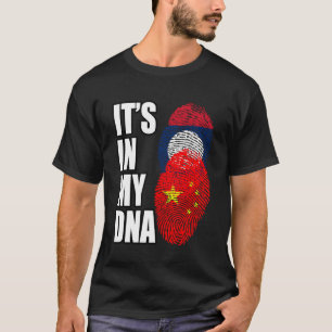 Lao och kinesisk blandning av DNA-kulturarv, Flagg T Shirt