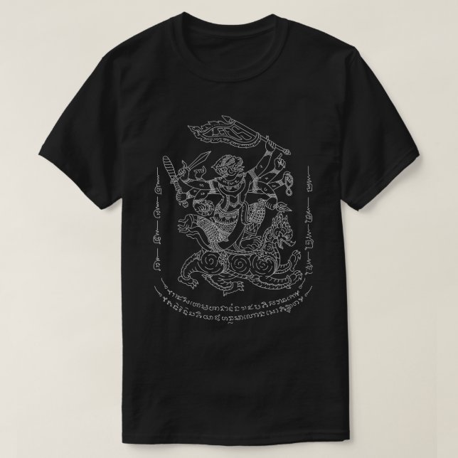 Lao Thai Khmer Sak Yant Tattoo T Shirt (Design framsida)