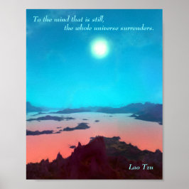 Lao Tzu Anpassningsbar Quote Aquarius Prime Scifi Poster