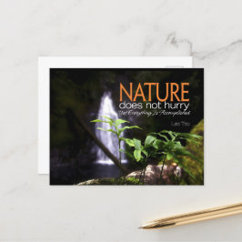 Lao Tzu inspirationcitat "Natur" Vykort