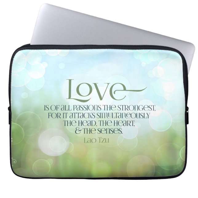Lao Tzu inspirationsoffert "Kärlek" Laptop Fodral (Framsidan)